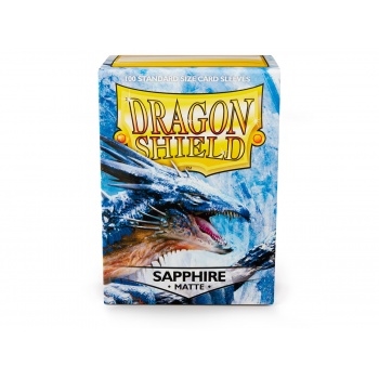 Dragon Shield - Matte Sapphire Sleeves - Standard Sleeves (100 stk) - Plastiklommer